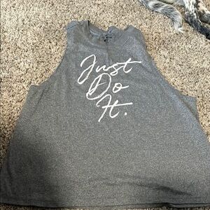 Nike Gray Muscle Tee Relaxed Fit